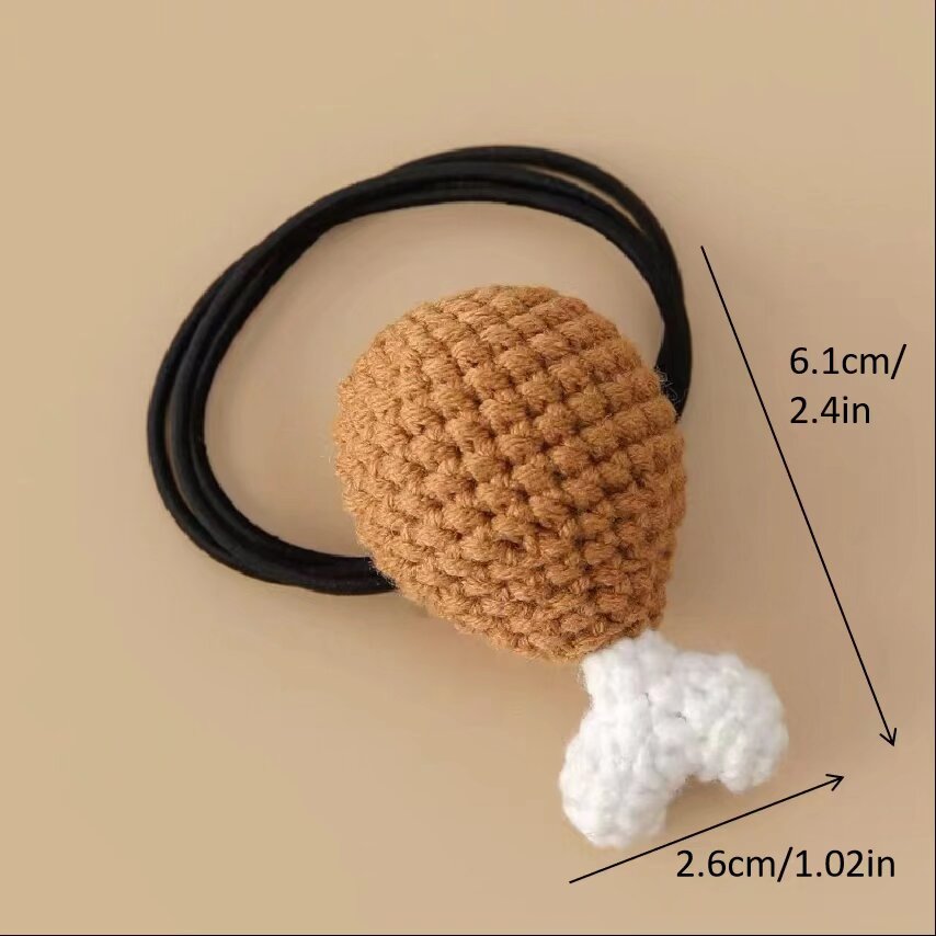 Crochet Chicken Leg Hair Tie