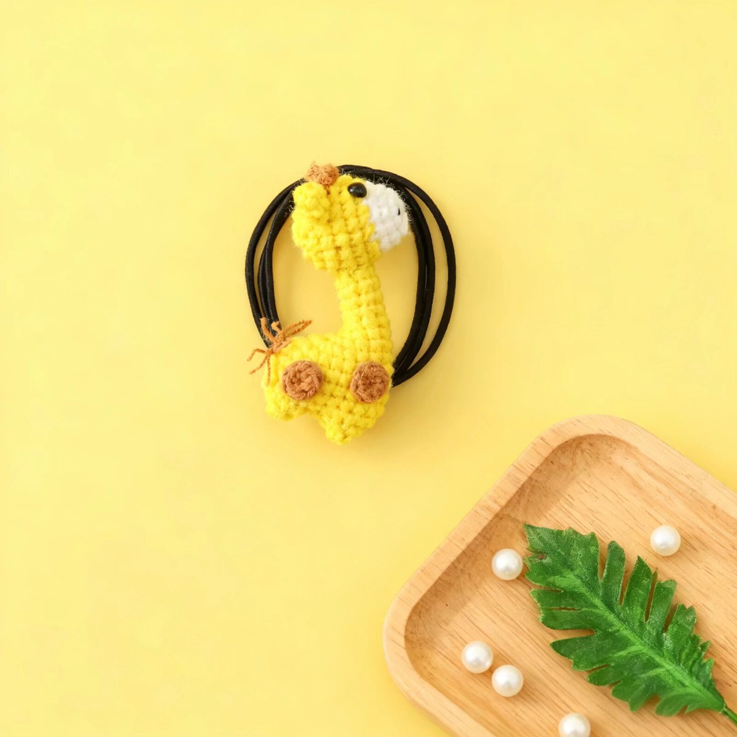 Crochet Giraffe Hair Tie