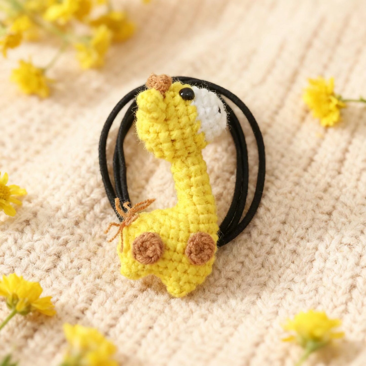 Crochet Giraffe Hair Tie