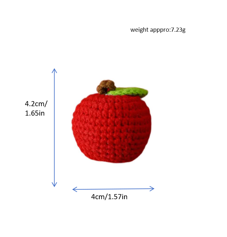 Mini Apple Crochet Plush