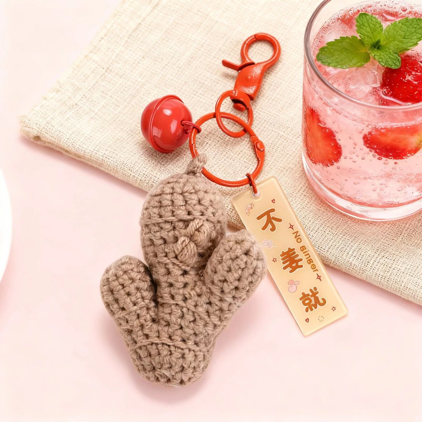 Ginger Garlic Crochet Pendant