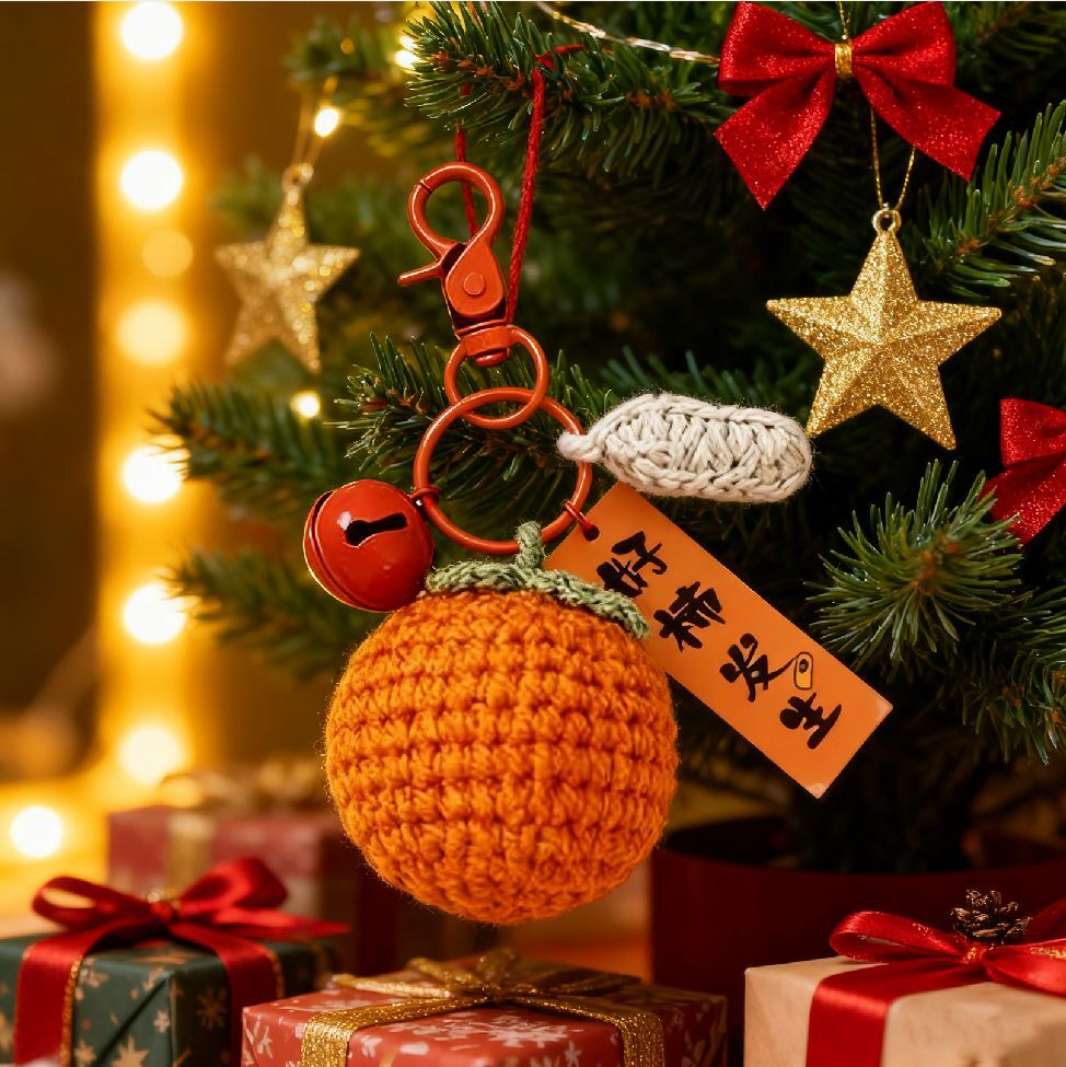 Crochet Lucky Orange Keychain Kit