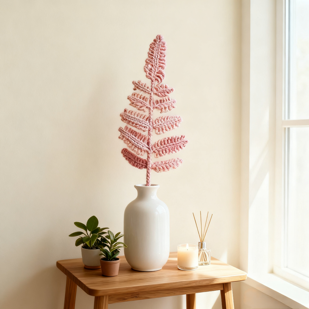 Crochet Fern Bookmark Handmade Kit