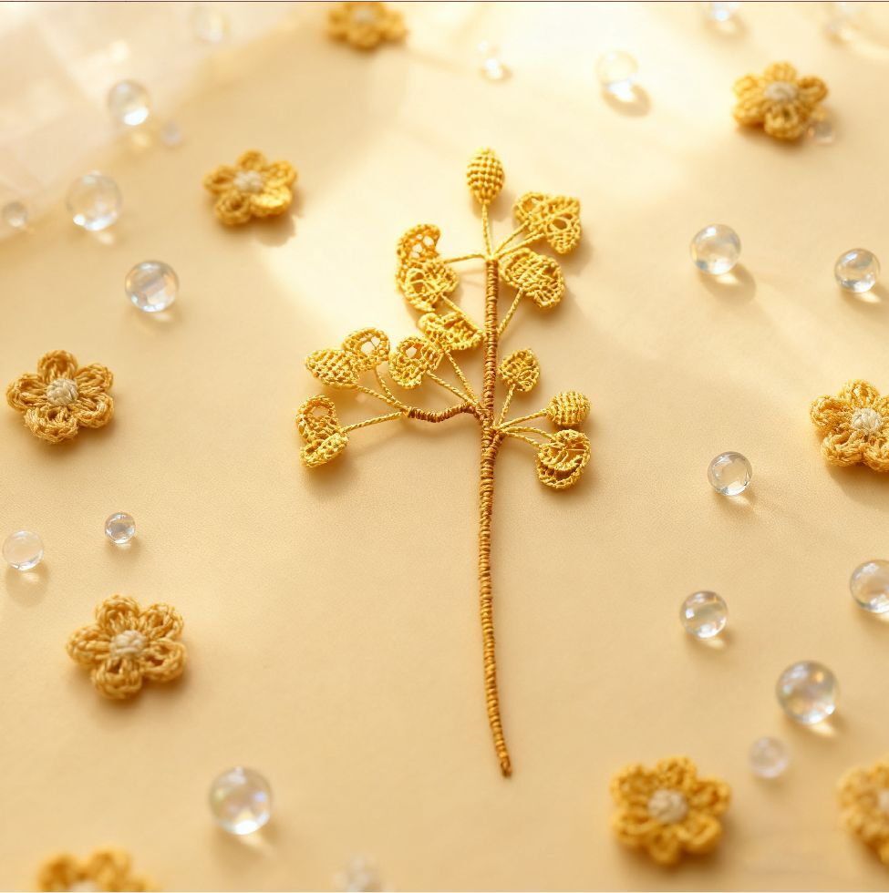 Crochet Golden Leaf Doll DIY Kit