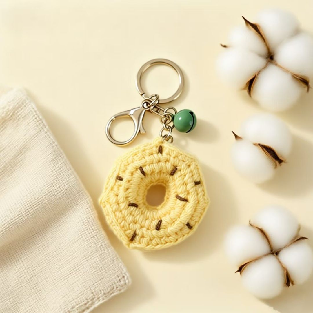Crochet Cookie Donut Pendant DIY Kit