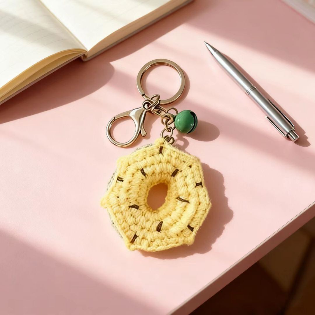 Crochet Cookie Donut Pendant DIY Kit