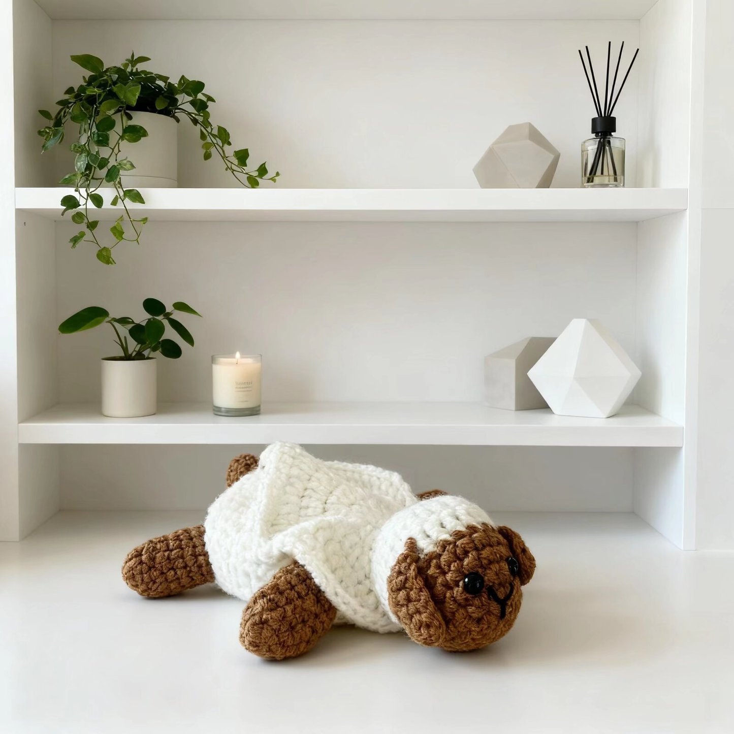 Crochet Sheep Coaster Handmade Cup Mat