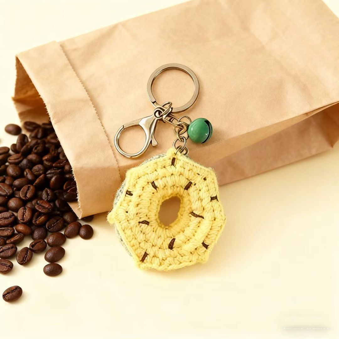 Crochet Cookie Donut Pendant DIY Kit