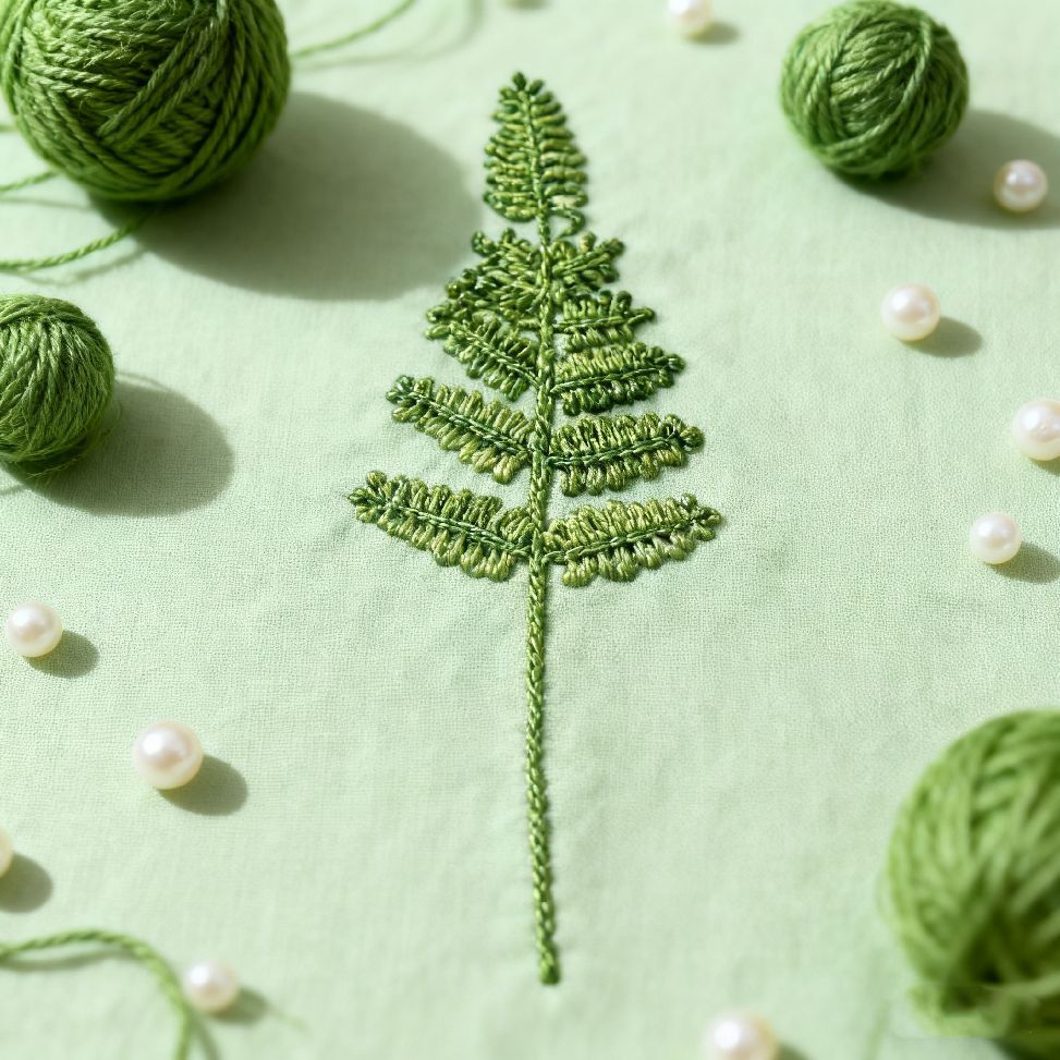 Crochet Green Leaf Ornament DIY Kit