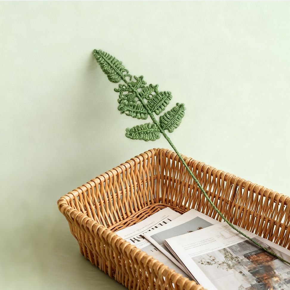 Crochet Green Leaf Ornament DIY Kit