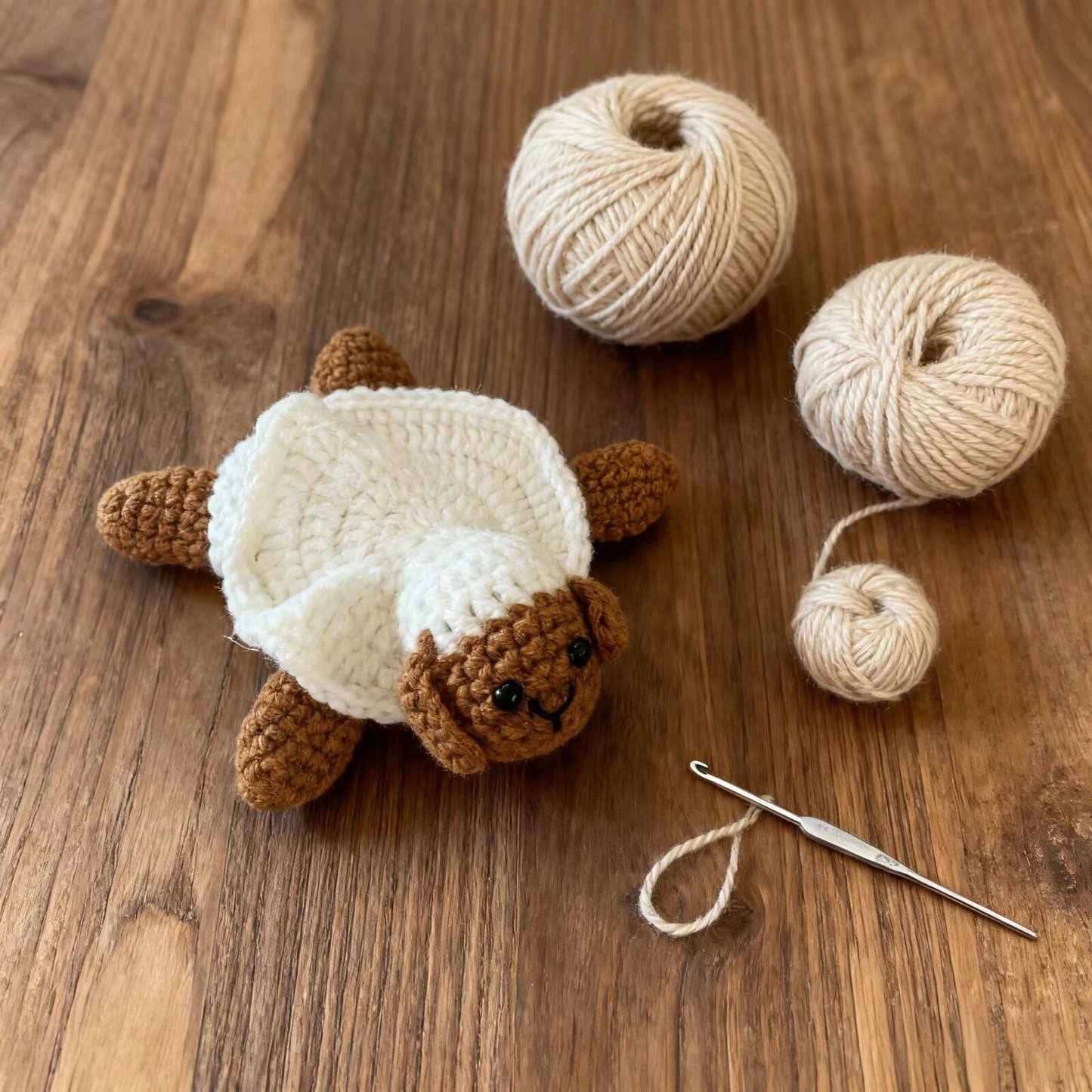 Crochet Sheep Coaster Handmade Cup Mat
