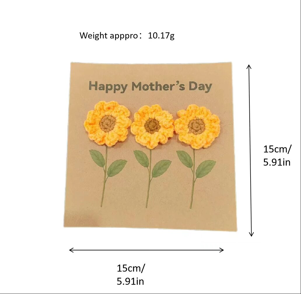 Crochet Sunflower Doll Card Handmade Kit