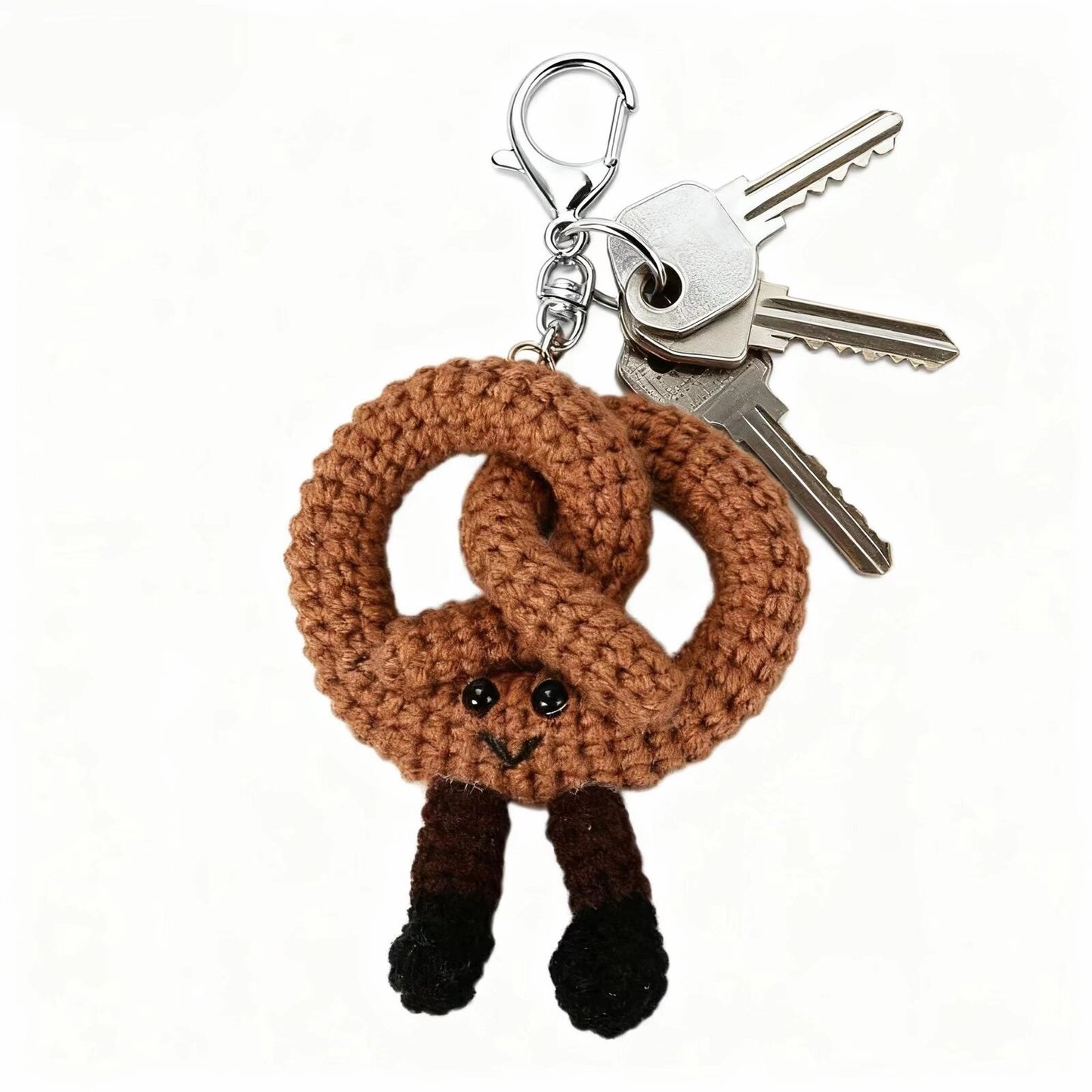 Crochet Pretzel Keychain Doll Kit