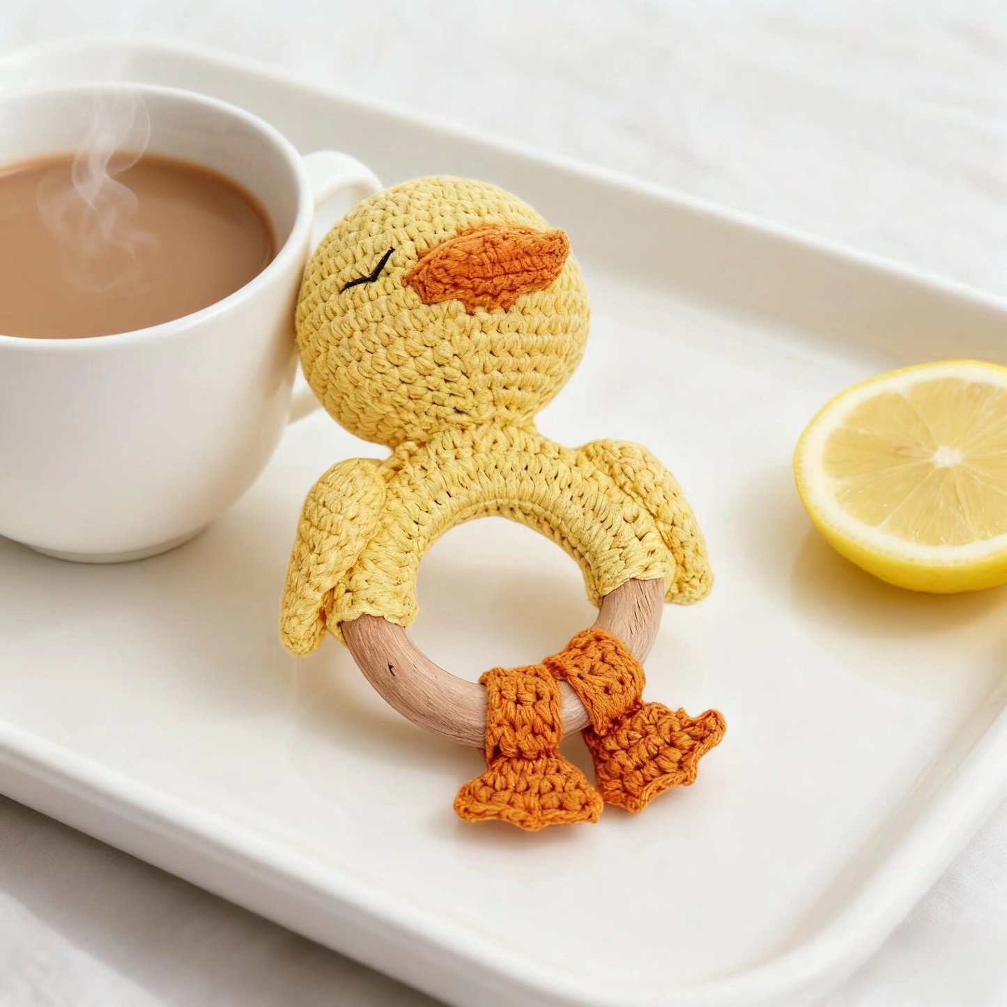 Crochet Animal Doll Set Duck Rabbit Flamingo