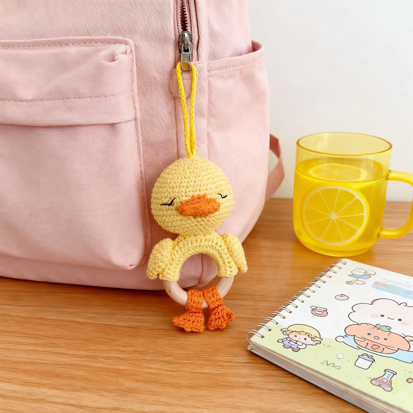 Crochet Animal Doll Set Duck Rabbit Flamingo