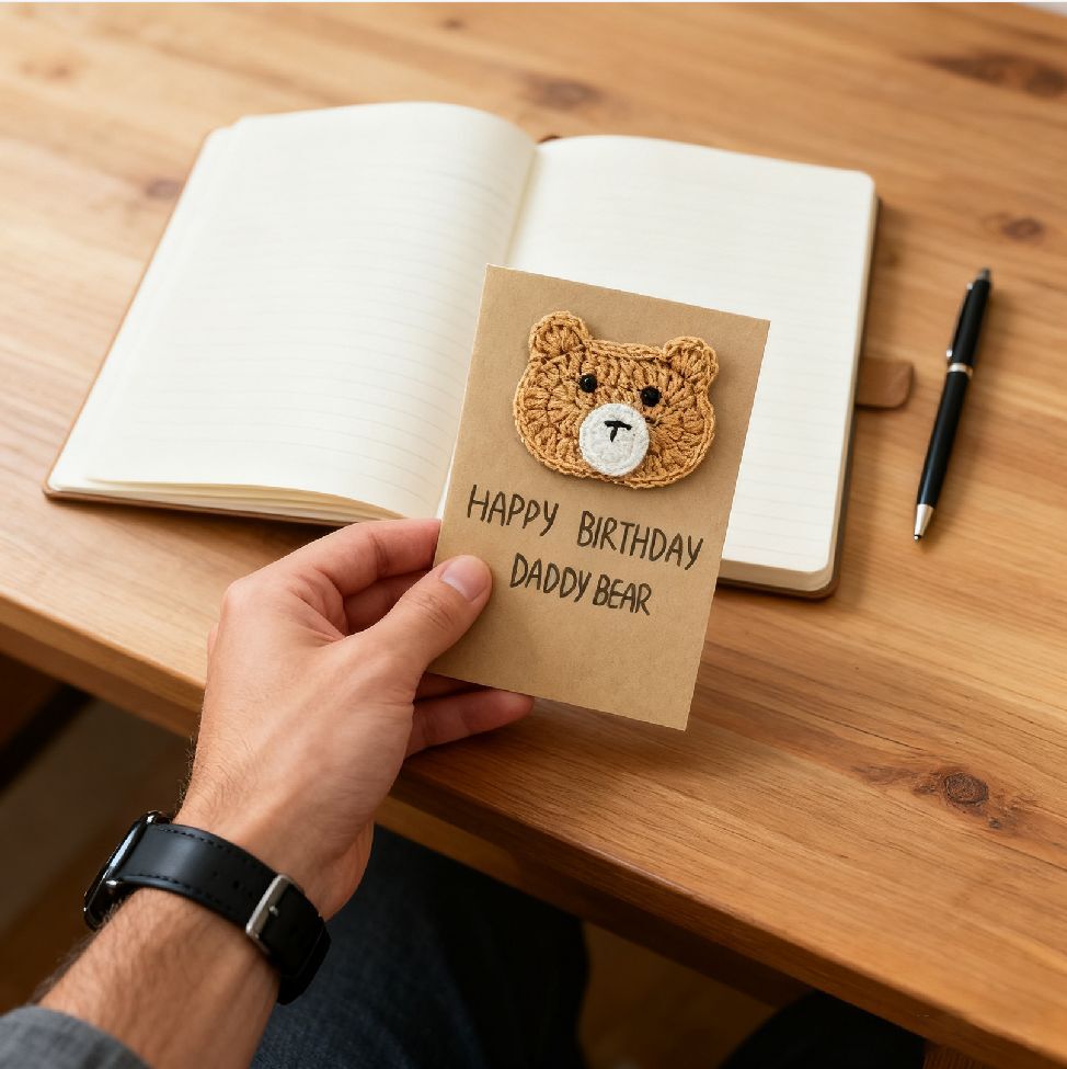 Crochet Bear Doll Card DIY Kit