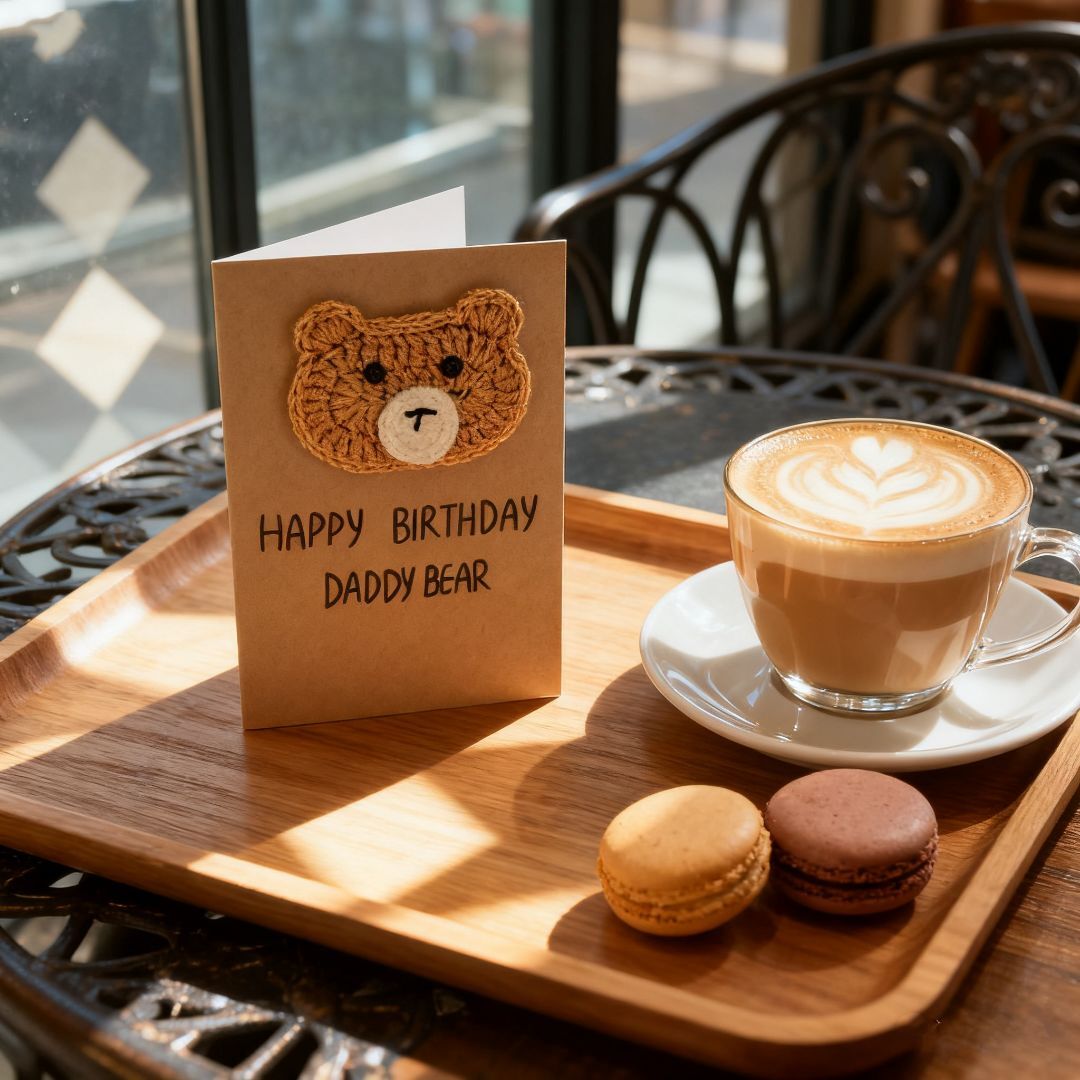 Crochet Bear Doll Card DIY Kit