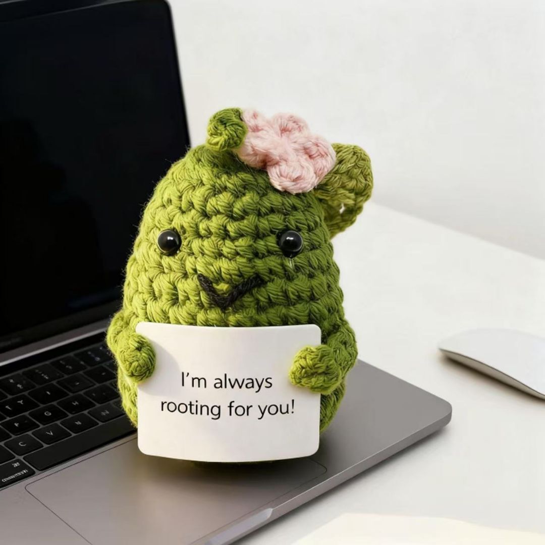 Crochet Cucumber Plush Decor