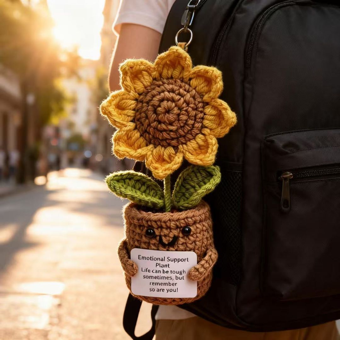 Sunflower Crochet Plush Decor