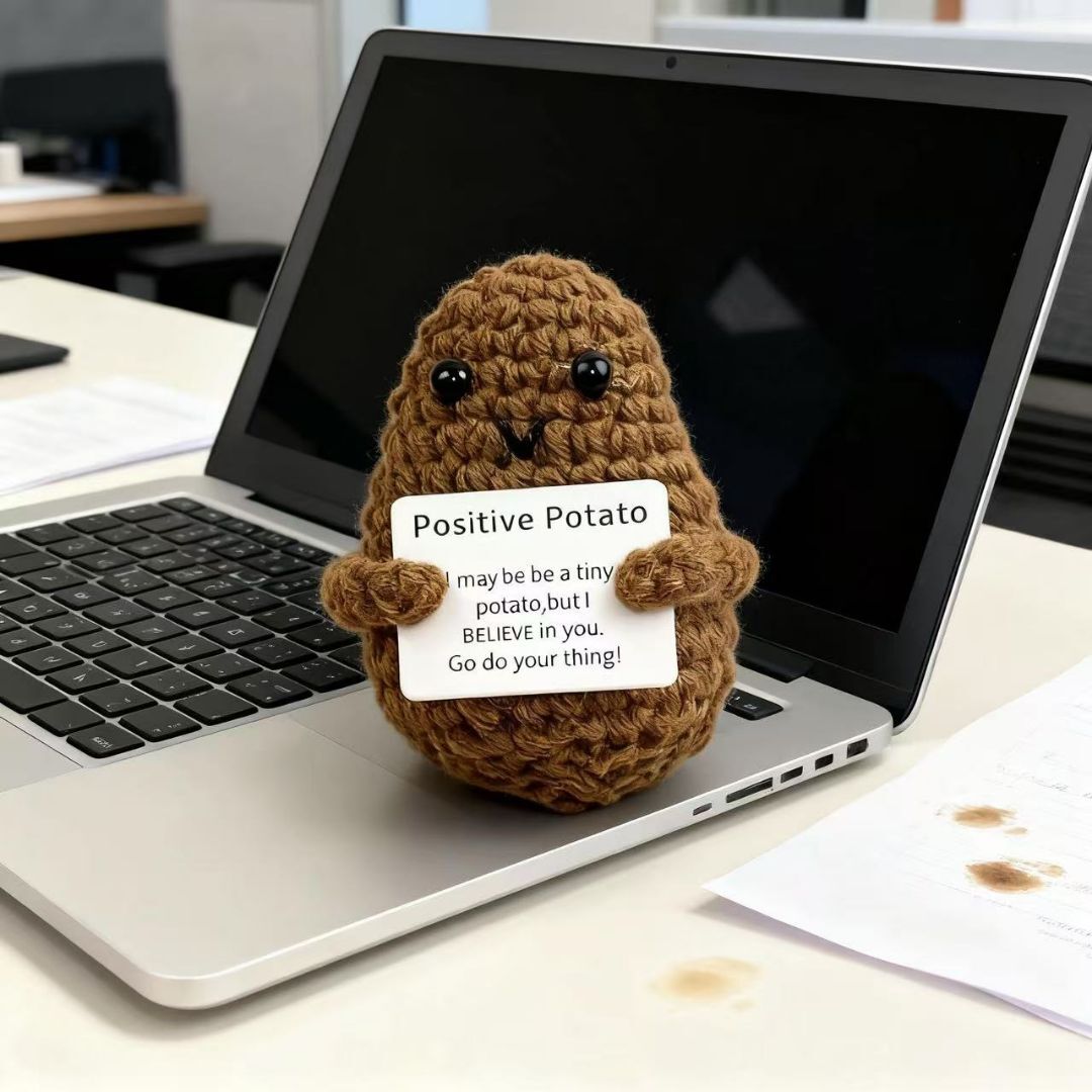 Positive Brown Potato Crochet Plush