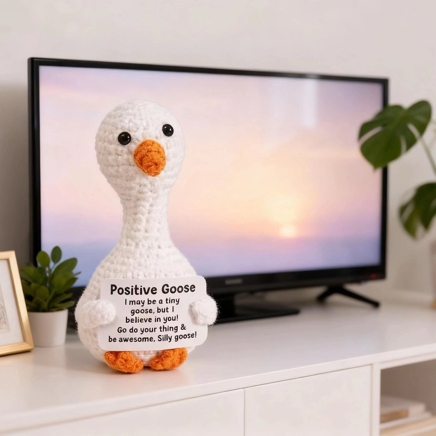 Crochet White Duck Plush Doll