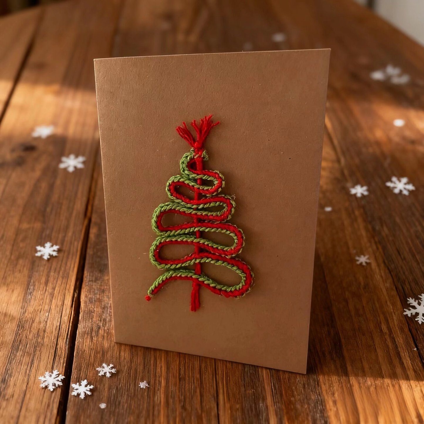 Crochet Christmas Tree Doll Card DIY Kit