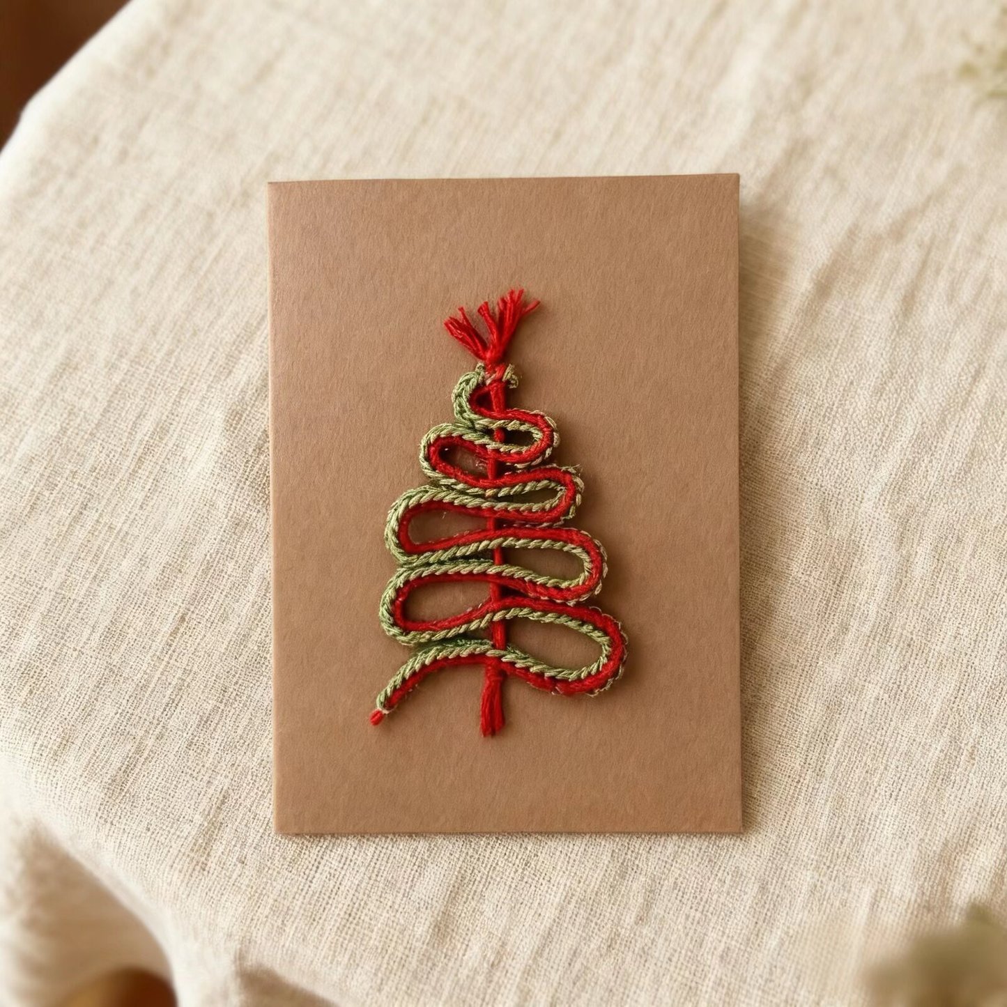 Crochet Christmas Tree Doll Card DIY Kit
