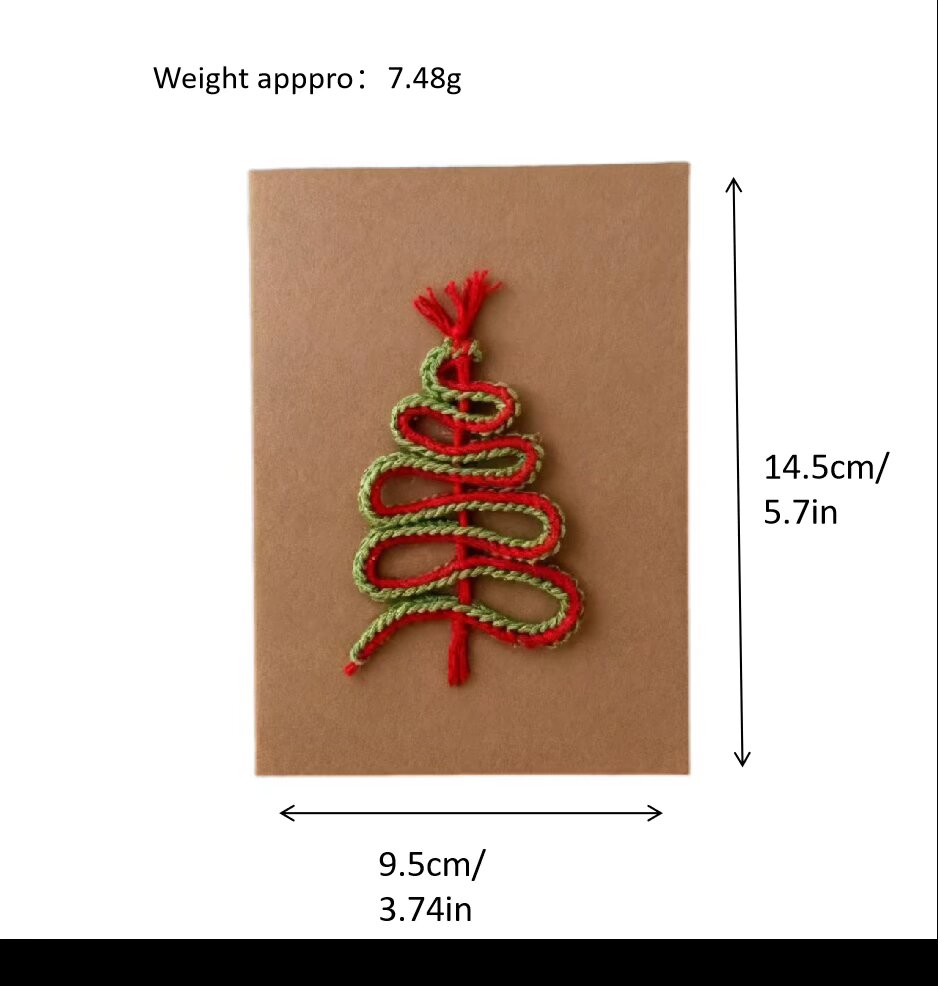 Crochet Christmas Tree Doll Card DIY Kit