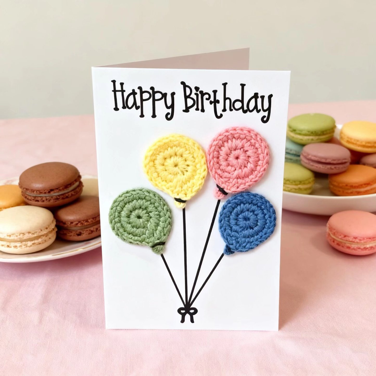 Crochet Birthday Balloon Doll Card Kit