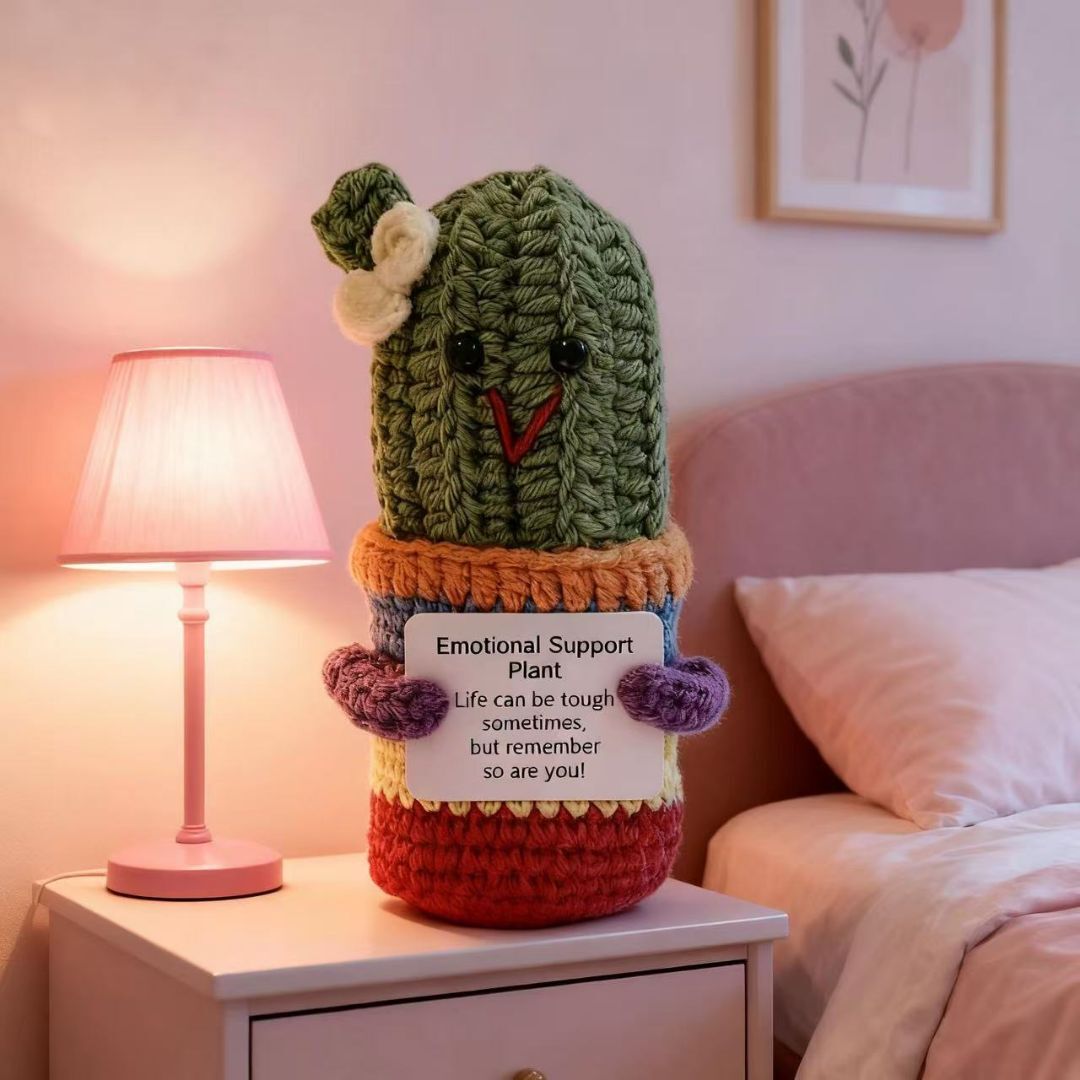 Emotional Support Cactus Crochet Plush