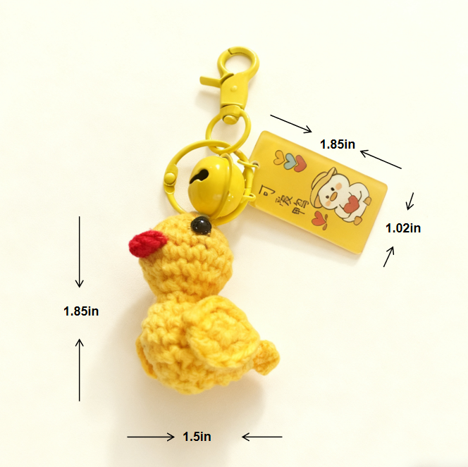 Crochet Cartoon Animal Keychain Set