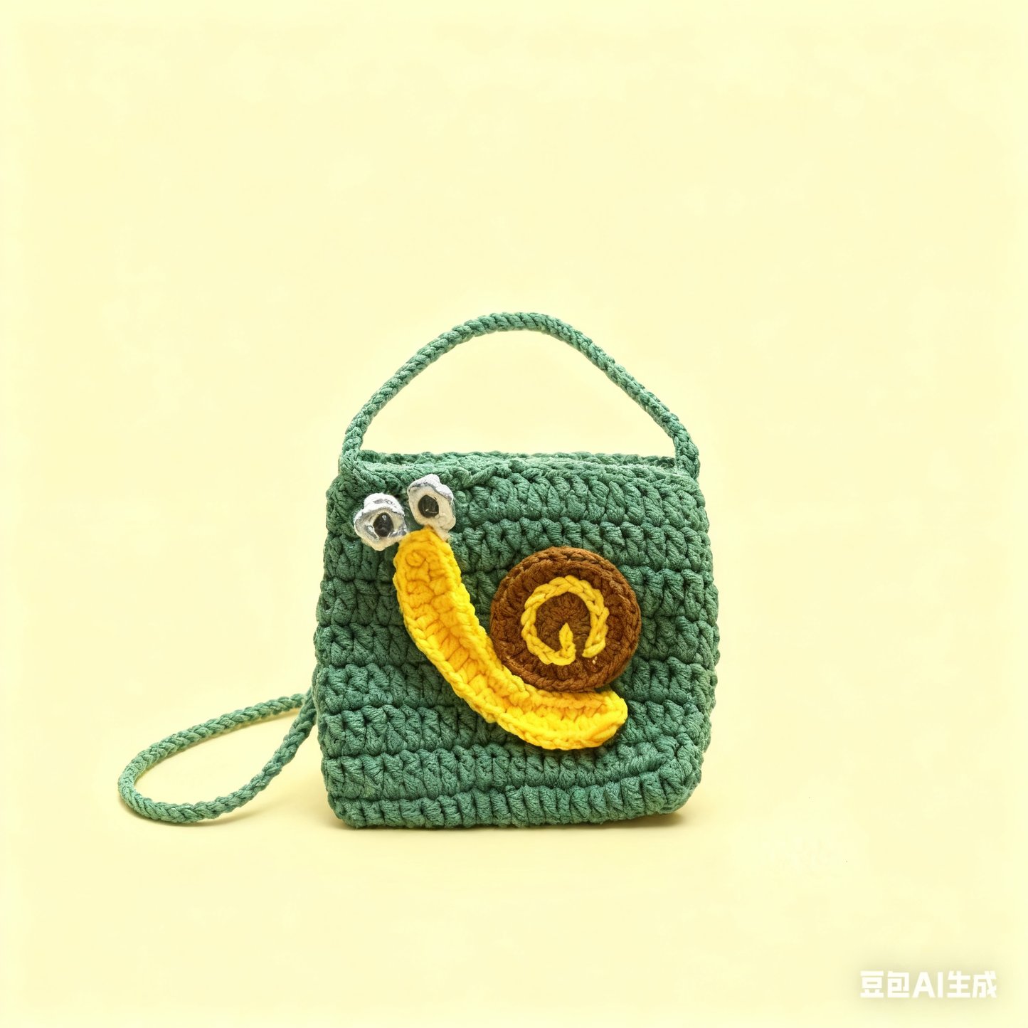 Crochet Snail Mini Crossbody Bag