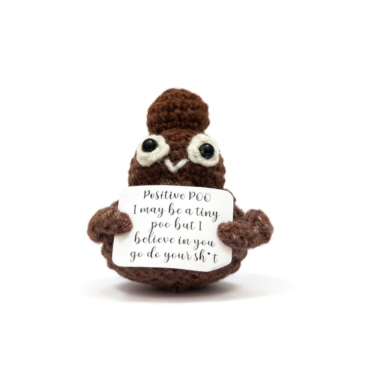 Crochet Positive Poo Plush Toy