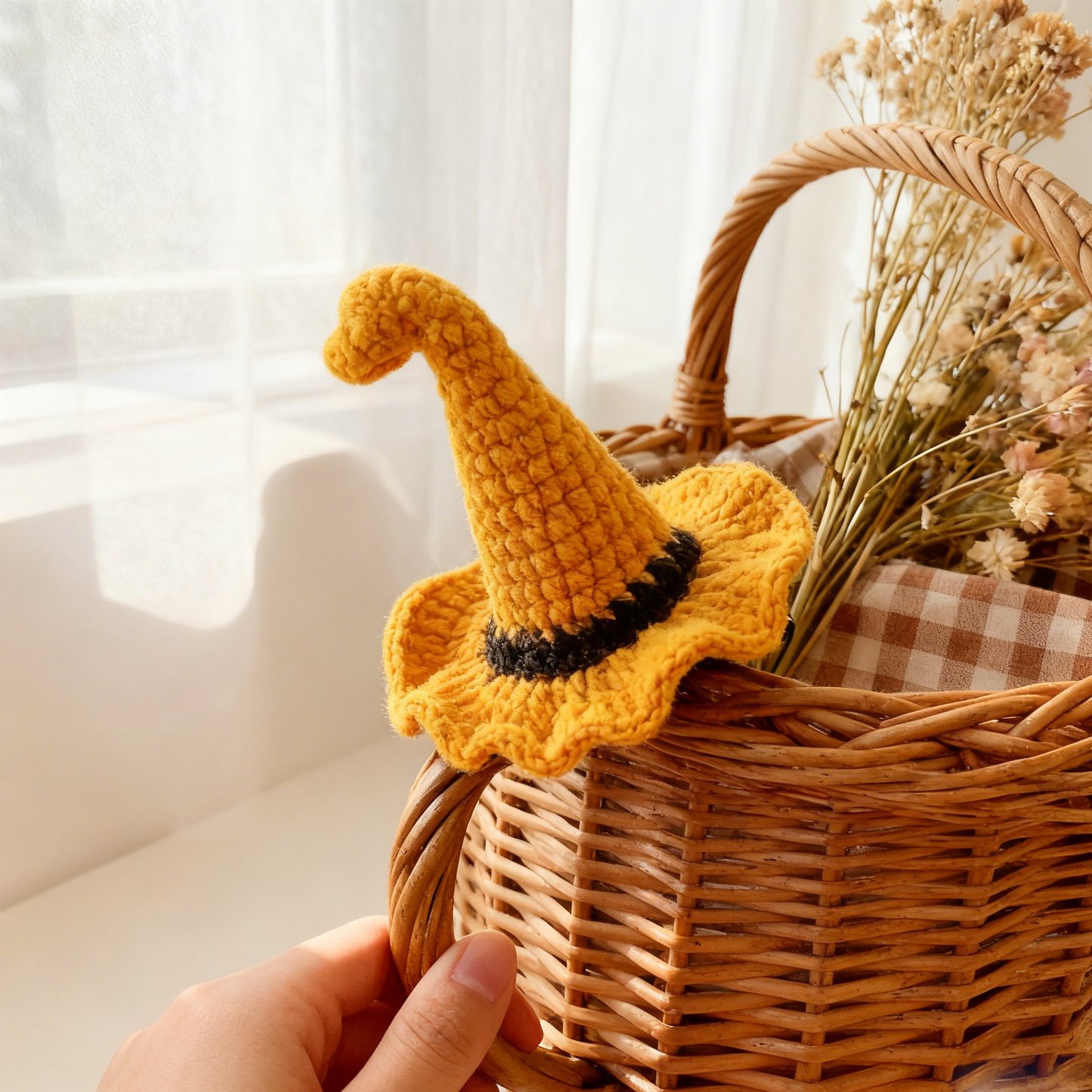 Halloween Witch Hat Crochet Hair Clip