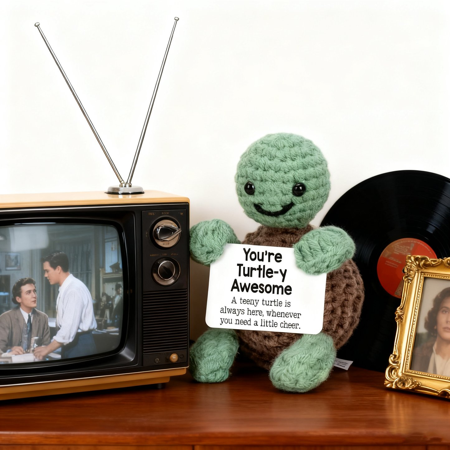 Positive Turtle Crochet Plush