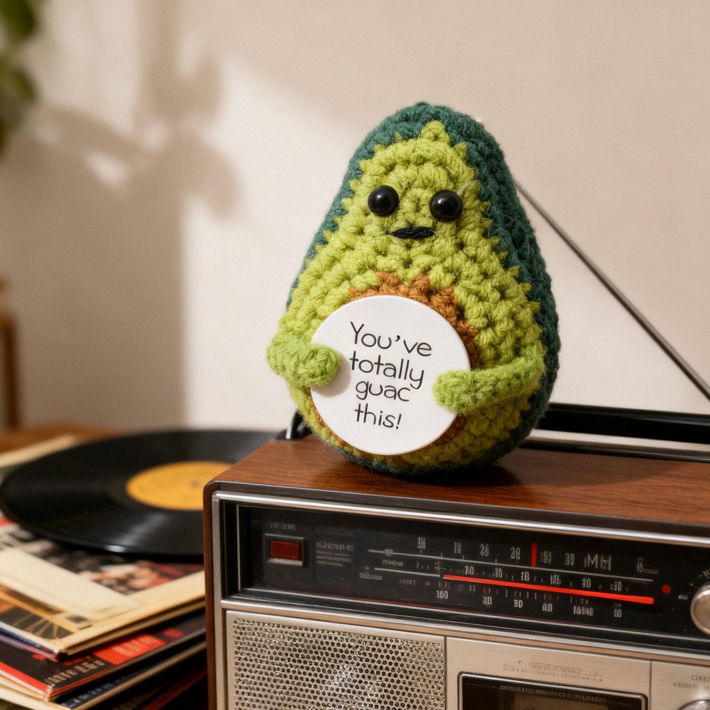 Positive Avocado Crochet Plush