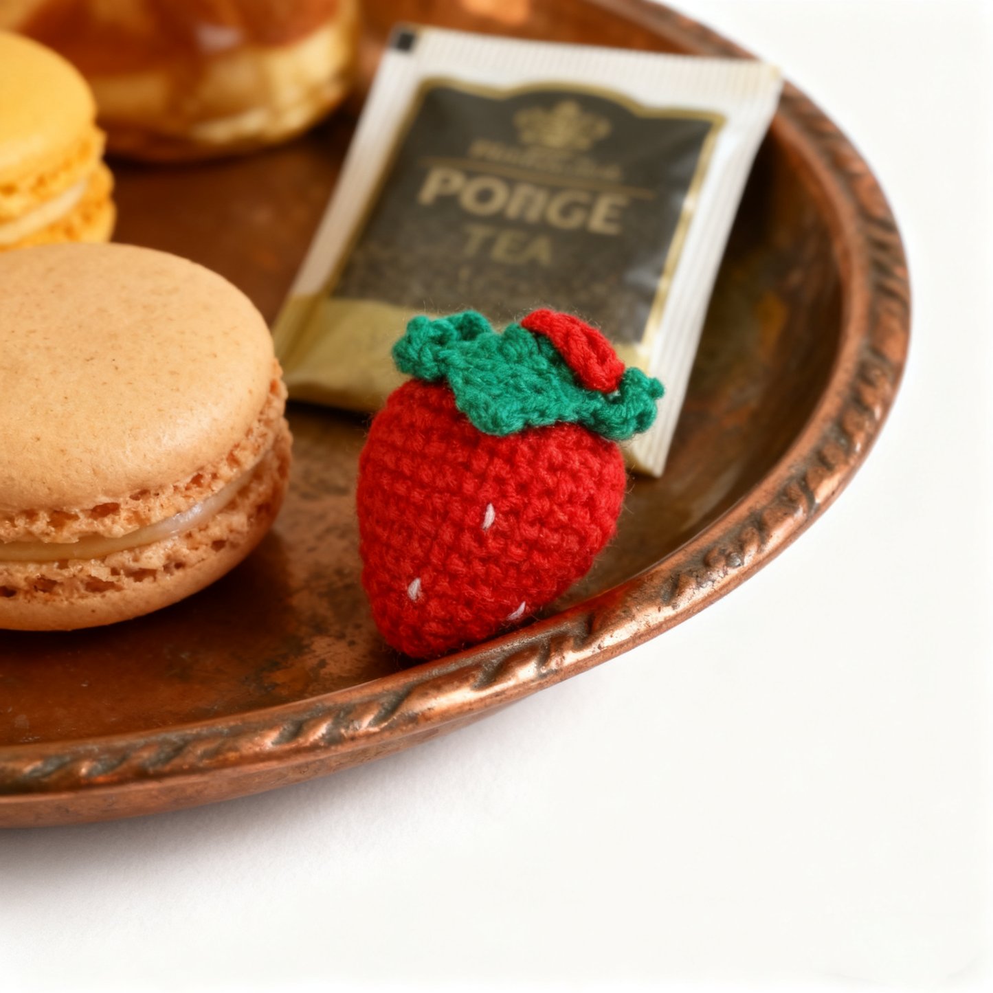 Mini Strawberry Crochet Plush