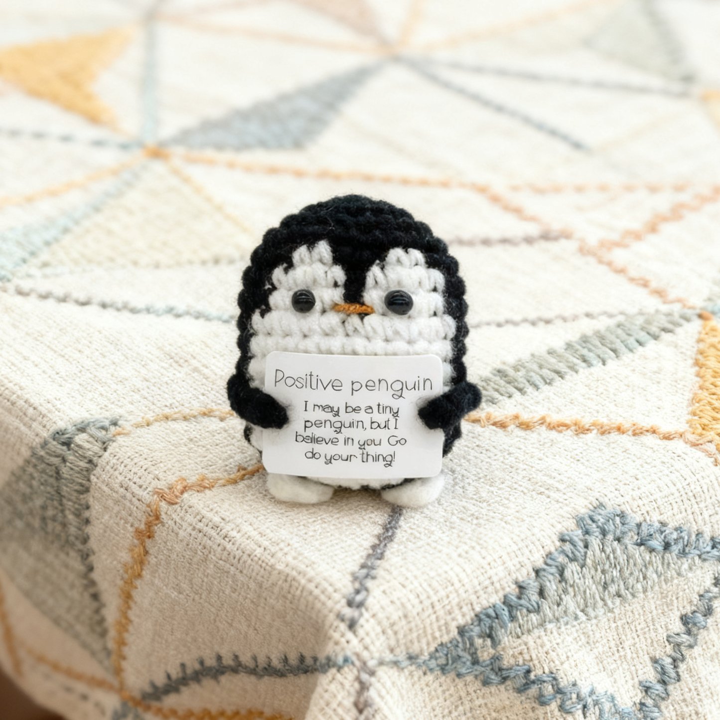 Crochet Positive Penguin Plush