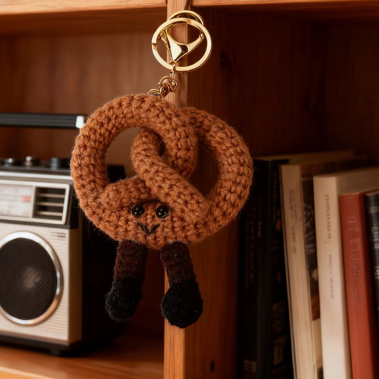 Crochet Pretzel Keychain Doll Kit