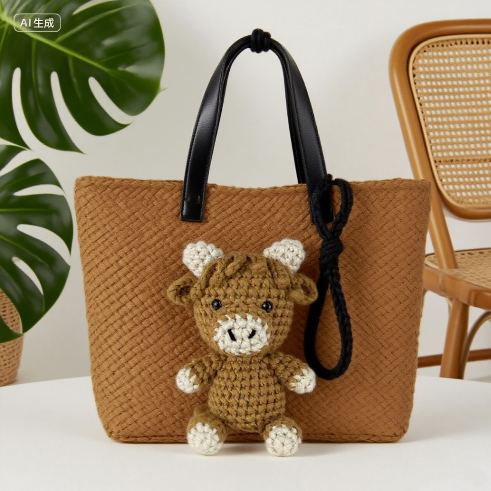 Crochet Highland Cow Doll Kit Beginner Craft Set