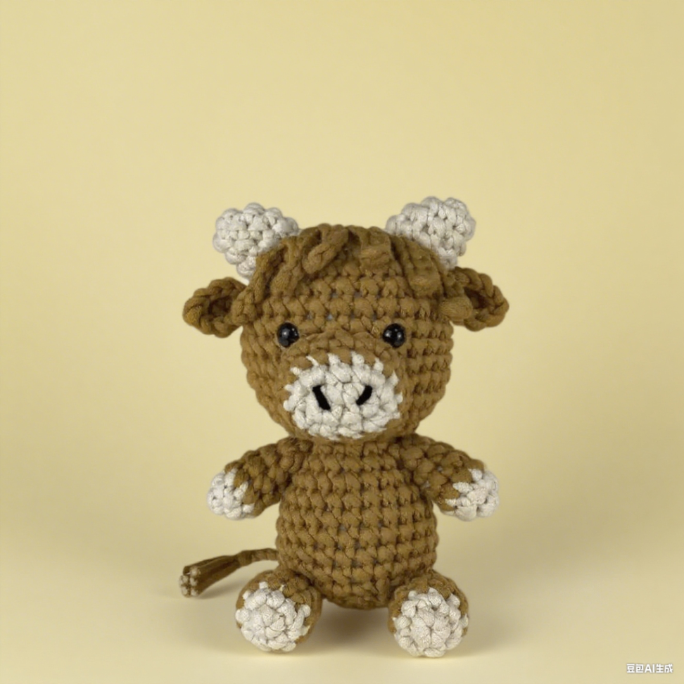 Crochet Highland Cow Doll Kit Beginner Craft Set