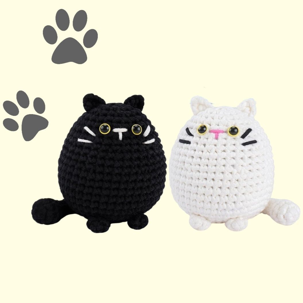Crochet Cat Doll Kit Easy Plush Amigurumi
