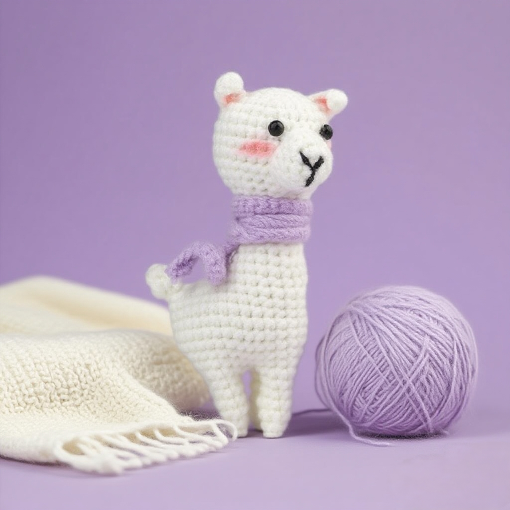 Crochet Alpaca Doll Kit Cute Beginner Starter Pack