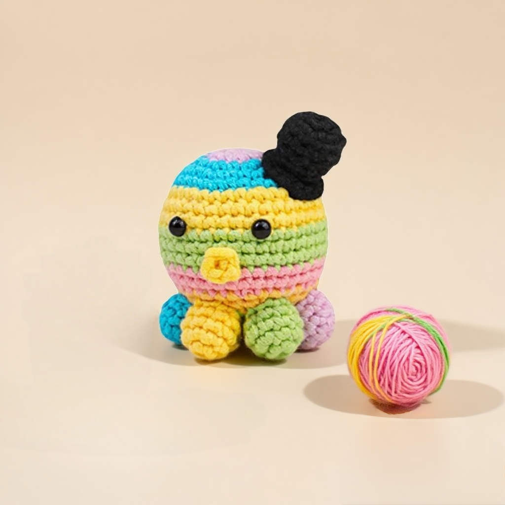 Crochet Octopus Doll Kit Colorful Amigurumi Toy