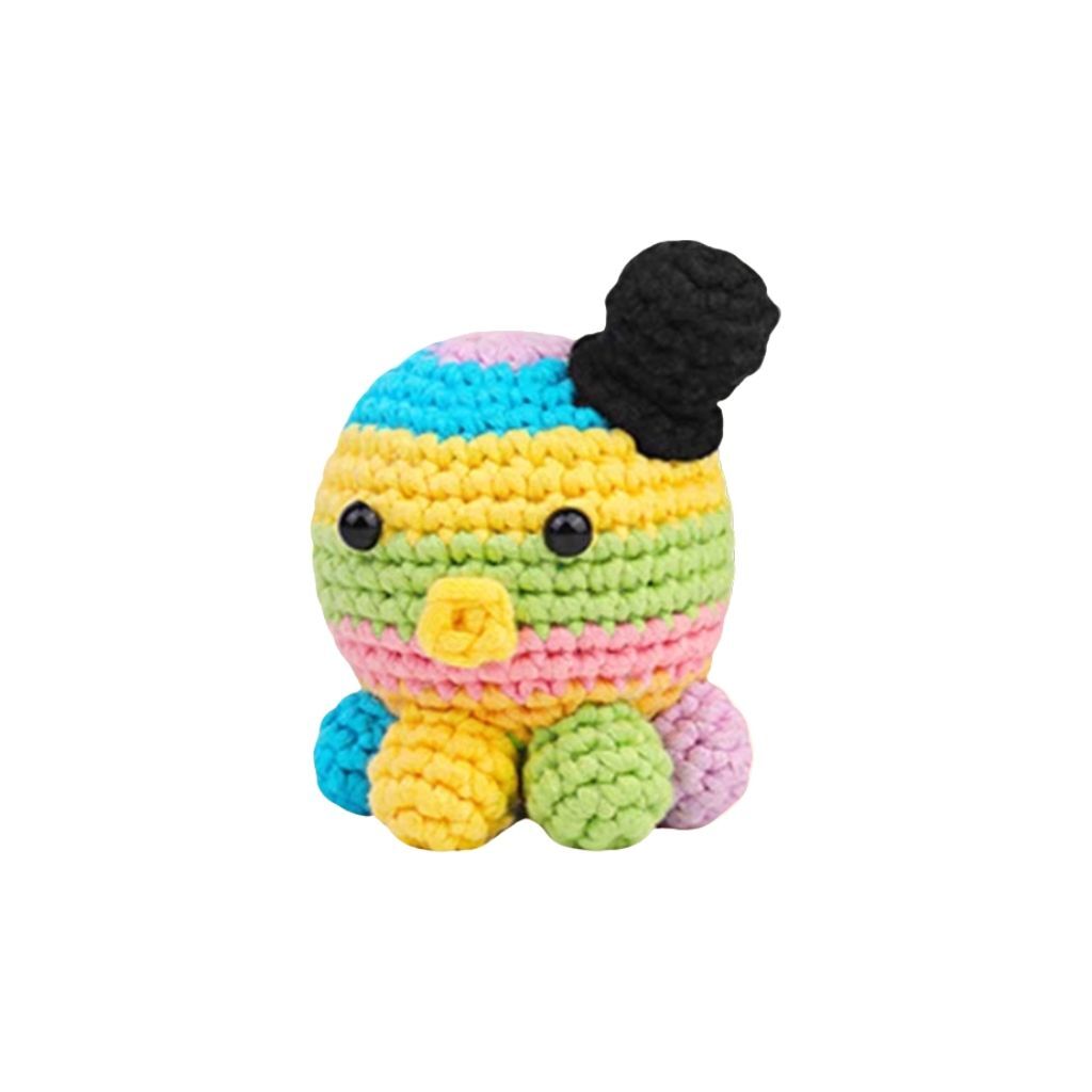Crochet Octopus Doll Kit Colorful Amigurumi Toy