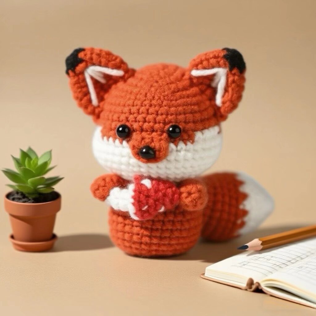 Crochet Fox Doll Kit Easy Animal Amigurumi