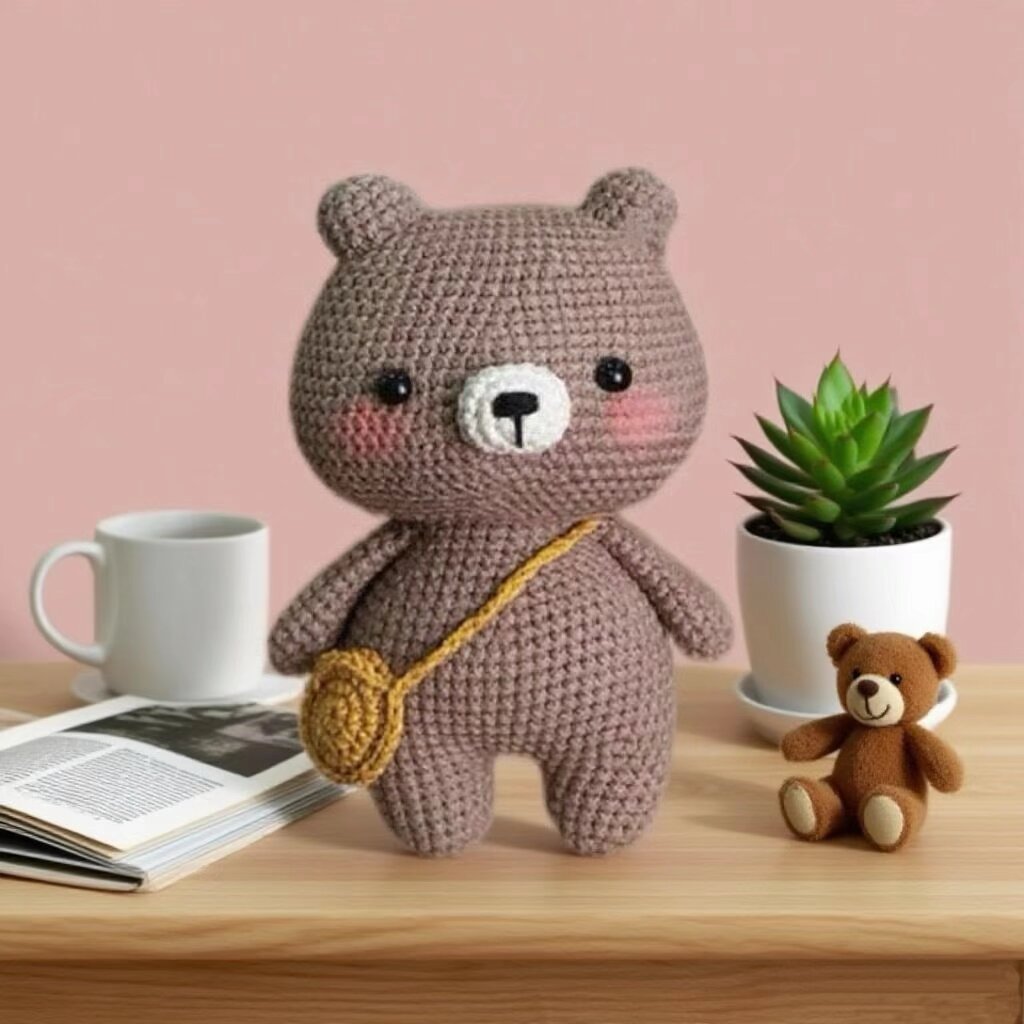 Crochet Teddy Bear Doll Kit Easy Beginner Toy