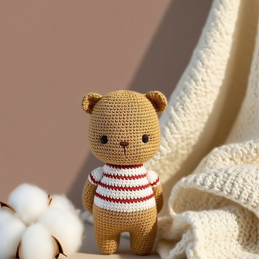 Crochet Bear Amigurumi Kit Soft Plush Starter Pack