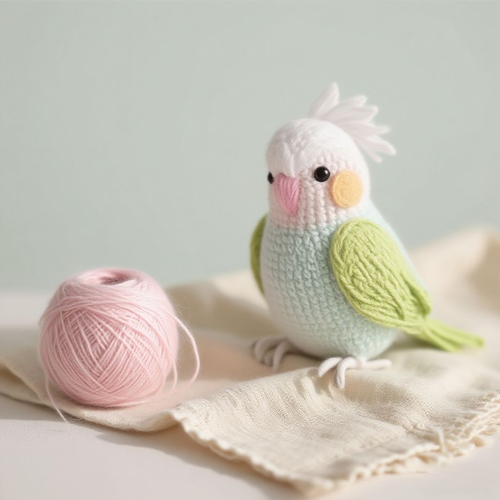 Crochet Cockatoo Doll Kit Cute Parrot Plush