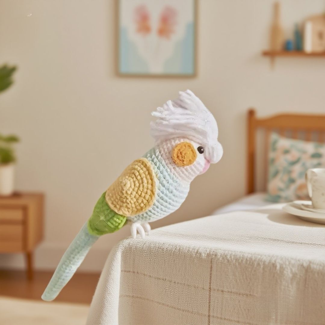 Crochet Cockatoo Doll Kit Cute Parrot Plush